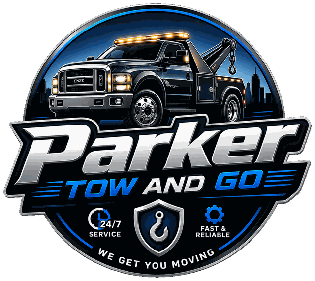 Parker Tow & GO — licensed, insured, 24/7 towing badge